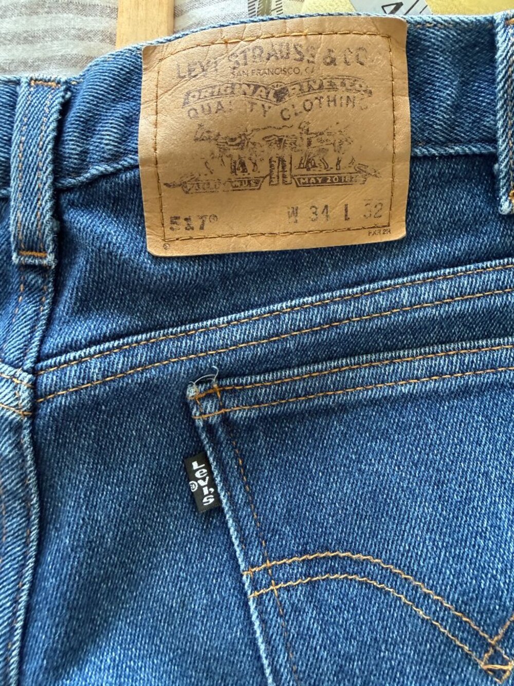 Vintage Levi's 517 Bootcut Jeans Black Tab | Dark Indigo | W34 Tagged (~32" ac) - Picture 2 of 4